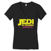 Jedi Master - Jedi in Training Family Matching Women's V-Neck T-Shirt