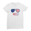 4th of July Ladies Fitted T-Shirt