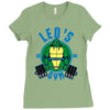 leo's gym Ladies Fitted T-Shirt