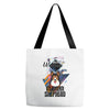 who loves german shepherd Tote Bags