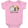 crazy cat lady Baby Bodysuit