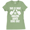 this is what an amazing auntie looks like Ladies Fitted T-Shirt