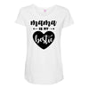 Mama is My Bestie Maternity Scoop Neck T-shirt