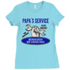 papa s service Ladies Fitted T-Shirt