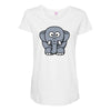 kids elephant Maternity Scoop Neck T-shirt