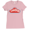 say d'oh Ladies Fitted T-Shirt