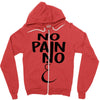 no pain Zipper Hoodie