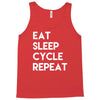 eat sleep cycle repeat Tank Top