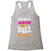Class of 2017 Proud Auntie Graduation Racerback Tank