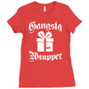 gangsta wrapper Ladies Fitted T-Shirt
