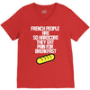 french people are so hard they eat pain for breakfast V-Neck Tee