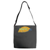 wake up san francisco Adjustable Strap Totes
