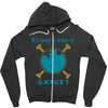 IT'S NEVER A CRIME TO EXIST Franky  One Piece Zipper Hoodie