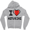 i love asturias Zipper Hoodie