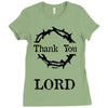 thank you lord Ladies Fitted T-Shirt