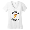 Pizza Power Women's V-Neck T-Shirt