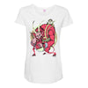 krampus (blood red) Maternity Scoop Neck T-shirt