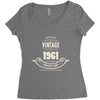 premium vintage 1961 classic perfectly aged limited edition Women's Triblend Scoop T-shirt