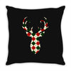 christmas deer Throw Pillow