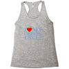 i heart my creepy uncle Racerback Tank