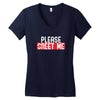 greet me Women's V-Neck T-Shirt
