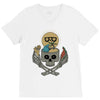 summer skull V-Neck Tee