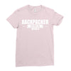 Backpacker Explore The World Ladies Fitted T-Shirt