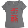 horror movies, pizza and beer Women's Triblend Scoop T-shirt