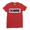Dobre Black/White Ladies Fitted T-Shirt