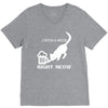 i need a beer right meow V-Neck Tee