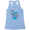 hipster ice cube Racerback Tank