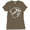 pokercards Ladies Fitted T-Shirt
