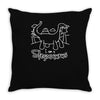 i am a stegosaurus Throw Pillow
