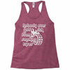 nobody ever got sick from smoking tyres Racerback Tank
