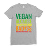 vegan because plant powered badiss was not an offical title Ladies Fitted T-Shirt