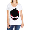 ninja mask on Ladies Curvy T-Shirt