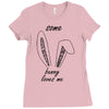 some bunny loves me Ladies Fitted T-Shirt