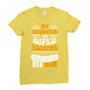 My Daughter Is Super Awesome Her Mom Ladies Fitted T-Shirt