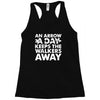 an arrow a day zombie dary Racerback Tank