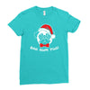 bah hum pug scrooge grinch christmas Ladies Fitted T-Shirt