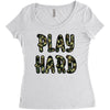 Play Hard Women's Triblend Scoop T-shirt