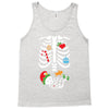 Christmas Skeleton mom and baby maternity Tank Top