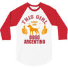This Girl Loves Her Dogo Argentino 3/4 Sleeve Shirt