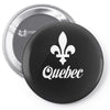 quebec canada Pin-back button