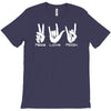 peace love rock funny T-Shirt