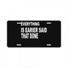 everything License Plate