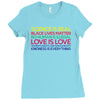 Anti Trump Science is Real Black Lives Matter T shirt Ladies Fitted T-Shirt