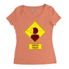 head shot Women's Triblend Scoop T-shirt