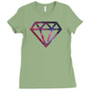 Galaxy diamond Ladies Fitted T-Shirt