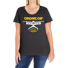 drone on Ladies Curvy T-Shirt